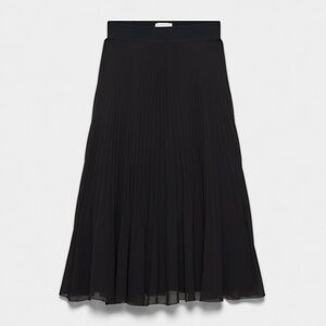 EUC Wilfred Twirl Pleated Skirt in Black